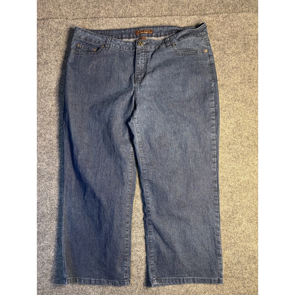 The Limited Jeans Womens 12 Blue Denim Stretch Mid Rise Straight Leg Relaxed Fit